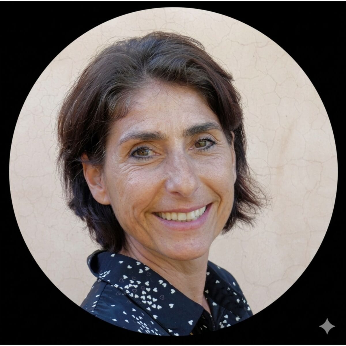 Headshot of Sandrine + Saliba, author with the International Coaching Federation. Known for having spent over 15 years at Club Med as the Head of Development, Learning, and Internal Coaching, working first in Europe and later in the Asia-Pacific region.