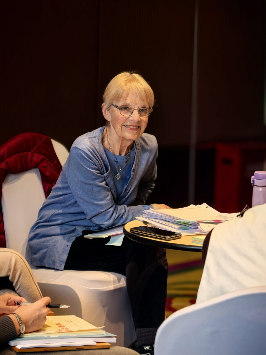Headsohot of Marilyn + Atkinson, author with the International Coaching Federation. Known for having spent 45+ years inspiring leaders and coaches in more than 50 countries.