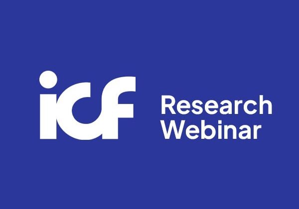 ICF Research Webinar logo for coaching insights and data update