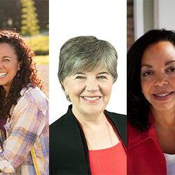 Kemia Sarraf MD Ann V Deaton PCC and Antoinette DuBois Ayers RCC side by side headshot photos, three women smiling